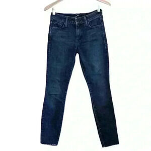 Mother, Loose Ankle Fray, High Waisted, Skinny Jeans, Medium Wash, Size 26